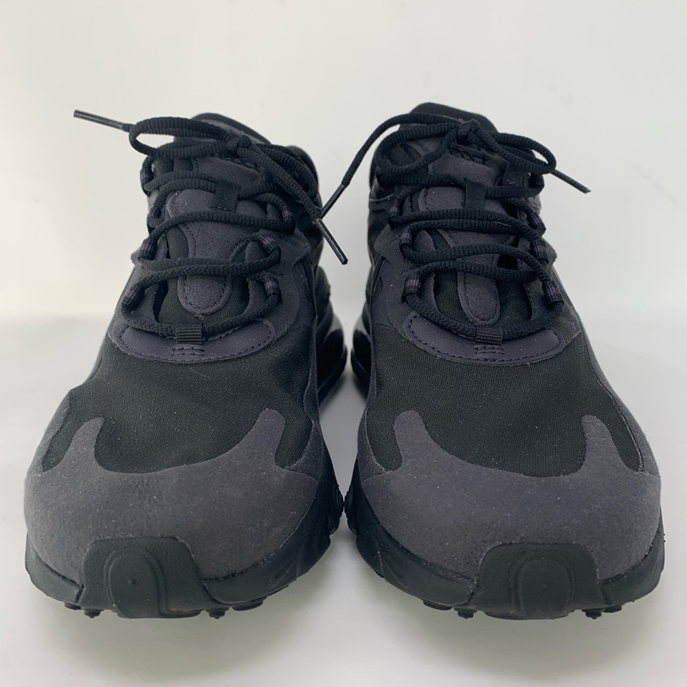 Nike Air Max 270 React MENS 8.5US Black Sneakers - Picture 4 of 8